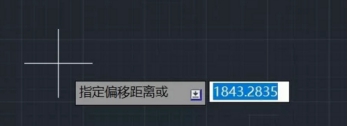 CAD如何通過兩點確定偏移距離？